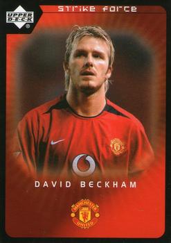 2003 Upper Deck Manchester United Strike Force #2 David Beckham Front