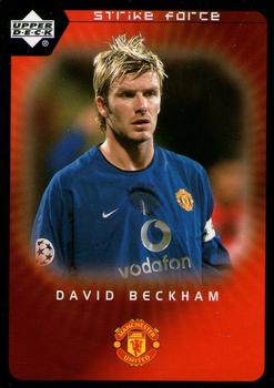 2003 Upper Deck Manchester United Strike Force #4 David Beckham Front