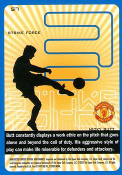 2003 Upper Deck Manchester United Strike Force #57 Nicky Butt Back