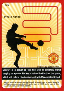 2003 Upper Deck Manchester United Strike Force #96 Michael Stewart Back