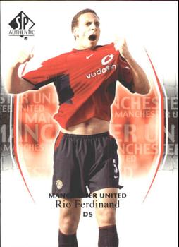 2004 SP Authentic Manchester United #35 Rio Ferdinand Front