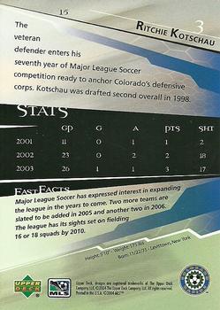2004 Upper Deck MLS #15 Ritchie Kotschau Back