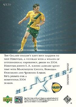 2004 Upper Deck MLS - MLS Stars #ST20 Jovan Kirovski Back