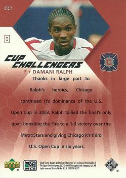 2004 Upper Deck MLS - Cup Challengers #CC1 Damani Ralph Back