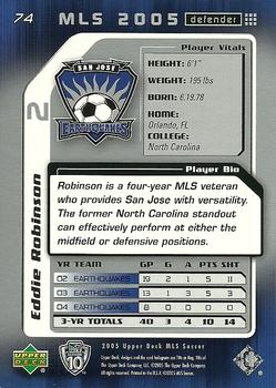 2005 Upper Deck MLS #74 Eddie Robinson Back