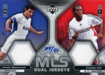 2005 Upper Deck MLS - MLS Dual Jerseys #PM-FA Pablo Mastroeni / Freddy Adu Front