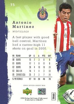2006 Upper Deck MLS #15 Antonio Martinez Back