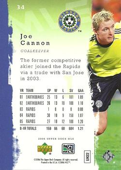 2006 Upper Deck MLS #34 Joe Cannon Back