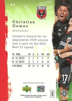 2006 Upper Deck MLS #44 Christian Gomez Back