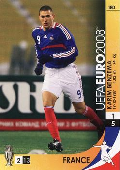2008 Panini UEFA Euro #180 Karim Benzema Front