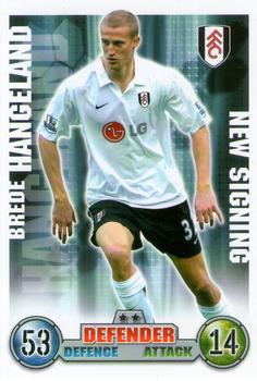 2007-08 Topps Match Attax Premier League Extra #NNO Brede Hangeland Front