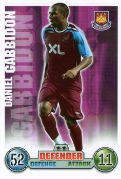 2007-08 Topps Match Attax Premier League Extra #NNO Daniel Gabbidon Front