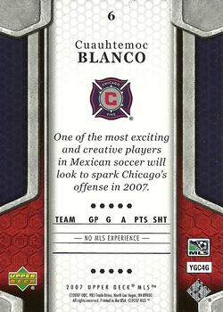 2007 Upper Deck MLS #6 Cuauhtemoc Blanco Back