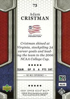 2007 Upper Deck MLS #73 Adam Cristman Back