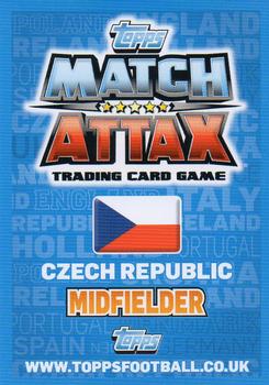 2012 Topps Match Attax Eurostars #17 Petr Jiracek Back