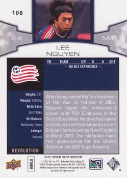 2012 Upper Deck MLS #106 Lee Nguyen Back