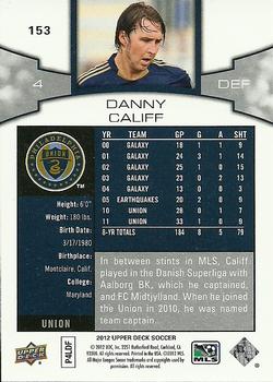 2012 Upper Deck MLS #153 Danny Califf Back
