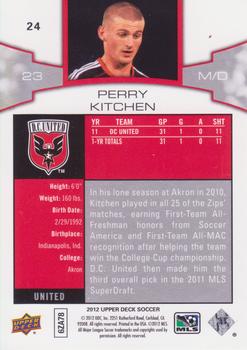 2012 Upper Deck MLS #24 Perry Kitchen Back