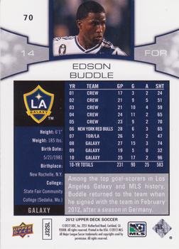 2012 Upper Deck MLS #70 Edson Buddle Back