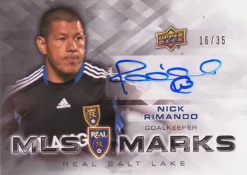 2012 Upper Deck MLS - MLS Marks #MA-NR Nick Rimando Front