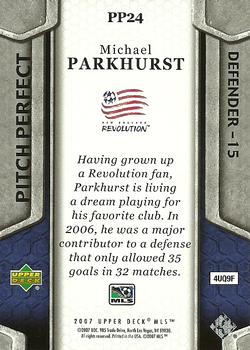 2007 Upper Deck MLS - Pitch Perfect #PP24 Michael Parkhurst Back