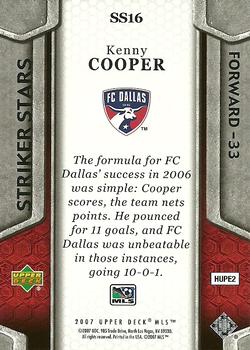 2007 Upper Deck MLS - Striker Stars #SS16 Kenny Cooper Back