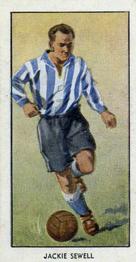 1955 D.C. Thomson / The Wizard Famous Footballers Coloured Mauve back #10 Jackie Sewell Front