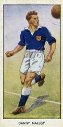 1955 D.C. Thomson / The Wizard Famous Footballers Coloured Mauve back #25 Danny Malloy Front