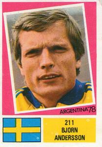1978 FKS Publishers Argentina 78 Stickers #211 Bjorn Andersson Front