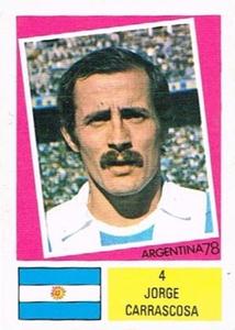 1978 FKS Publishers Argentina 78 Stickers #4 Jorge Carrascosa Front