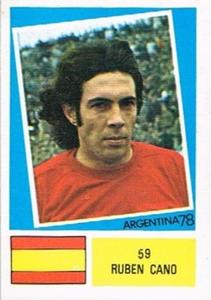 1978 FKS Publishers Argentina 78 Stickers #59 Ruben Cano Front
