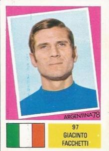 1978 FKS Publishers Argentina 78 Stickers #97 Giacinto Facchetti Front