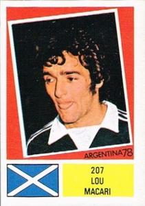 1978 FKS Publishers Argentina 78 Stickers #207 Lou Macari Front