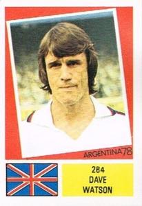 1978 FKS Publishers Argentina 78 Stickers #284 Dave Watson Front