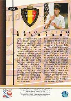 1994 Upper Deck World Cup Contenders English/Spanish - Player of the Year #WC8 Enzo Scifo Back
