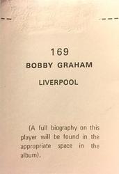 1970-71 FKS Publishers Soccer Stars Gala Collection Stickers #169 Bobby Graham Back