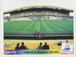 1998 Panini World Cup Stickers #13 Stade de la Beaujoire Front