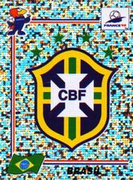 1998 Panini World Cup Stickers #15 Brasil Badge Front