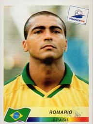 1998 Panini World Cup Stickers #29 Romario Front