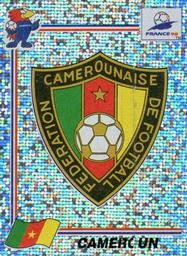 1998 Panini World Cup Stickers #121 Cameroun Badge Front