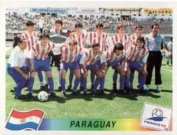 1998 Panini World Cup Stickers #263 Paraguay Team Front