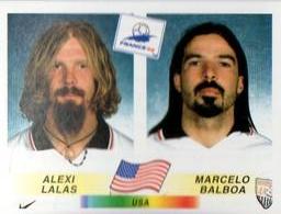1998 Panini World Cup Stickers #409 Alexi Lalas / Marcelo Balboa Front