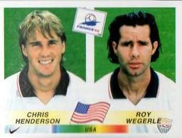1998 Panini World Cup Stickers #414 Chris Henderson / Roy Wegerle Front
