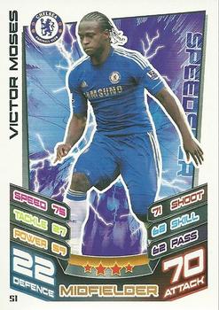 2012-13 Topps Match Attax Premier League #51 Victor Moses Front