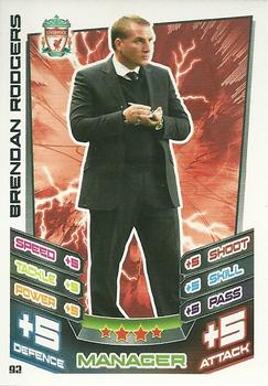 2012-13 Topps Match Attax Premier League #92 Brendan Rodgers Front
