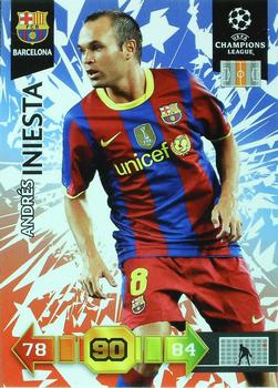 2010-11 Panini Adrenalyn XL UEFA Champions League #NNO Andres Iniesta Front