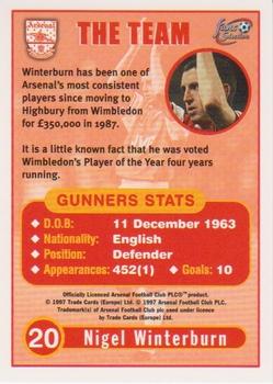 1997-98 Futera Arsenal Fans' Selection #20 Nigel Winterburn Back