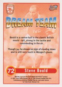 1997-98 Futera Arsenal Fans' Selection #72 Steve Bould Back