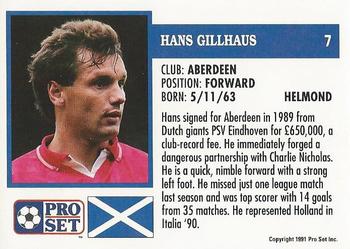 1991-92 Pro Set (Scotland) #7 Hans Gillhaus Back