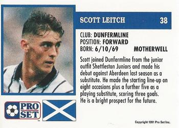 1991-92 Pro Set (Scotland) #38 Scott Leitch Back